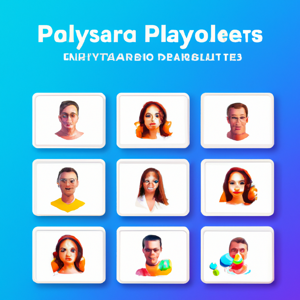 Player testimonial avatar collage